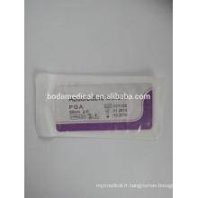 Suture chirurgicale absorbante acide polyglycolique de bonnes ventes